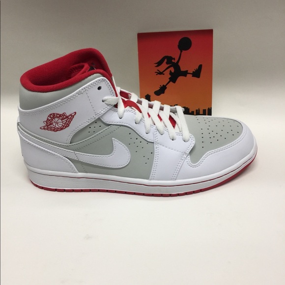 men air jordan 1 mid wb hare